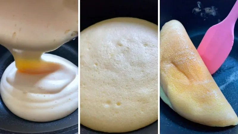 2 cách làm bánh Pancake chỉ với 1 quả trứng, không cần dùng bột