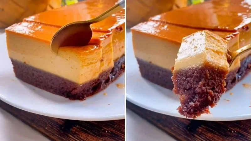 Bí quyết làm bánh bông lan flan siêu đơn giản