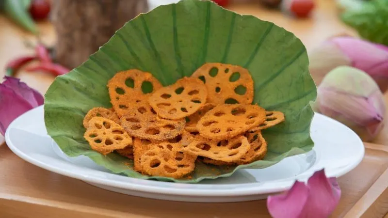 Bỏ túi cách làm snack củ sen lắc phô mai giòn rụm, béo thơm