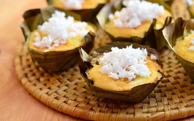 Cách làm bánh gạo nướng bibingka chuẩn vị Philippines