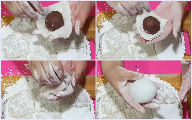 Cách làm bánh mochi nhân đậu đỏ thành công ngay từ lần đầu