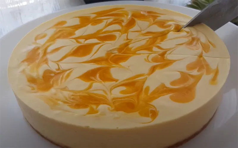 Cách làm cheesecake xoài thơm ngon mềm không cần lò nướng