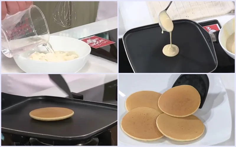 Cách làm pancake lá dứa nhanh gọn để ăn sáng