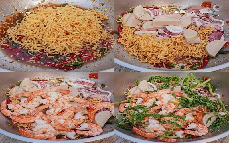 Cách làm salad mì gói hải sản chua cay Thái Lan siêu ngon mà lại cực dễ làm