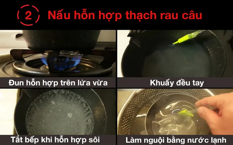 Cách làm thạch rau câu dâu tây trong suốt lạ miệng!