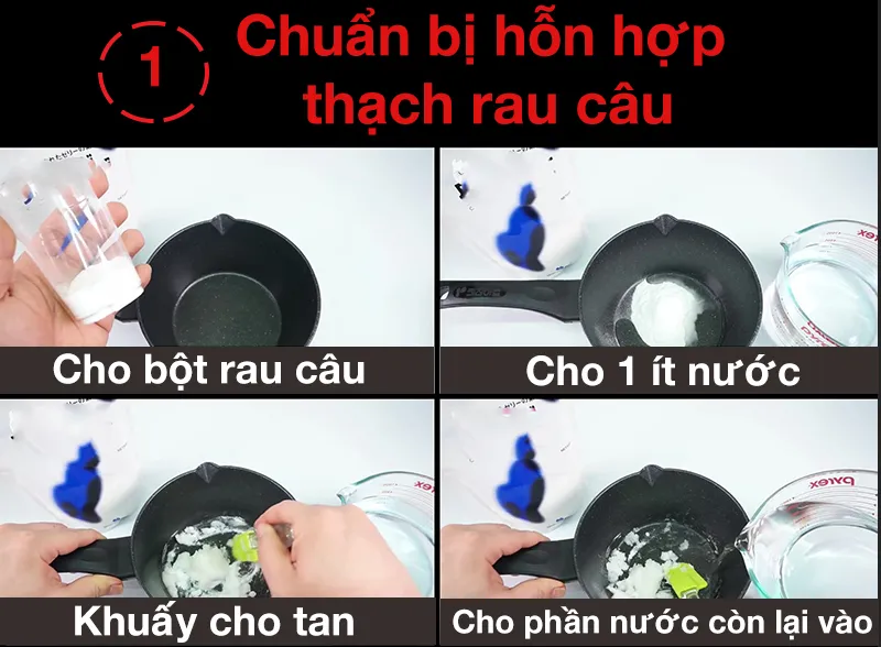 Cách làm thạch rau câu dâu tây trong suốt lạ miệng!