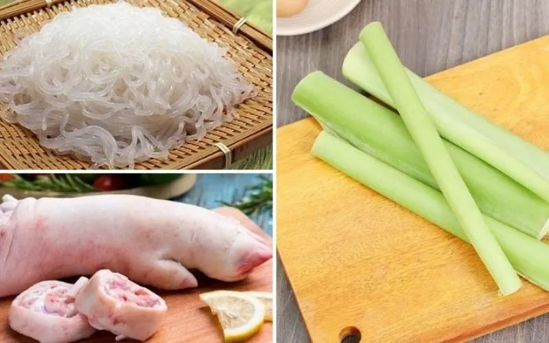 Cách nấu bún móng giò dọc mùng chuẩn vị Hà Nội