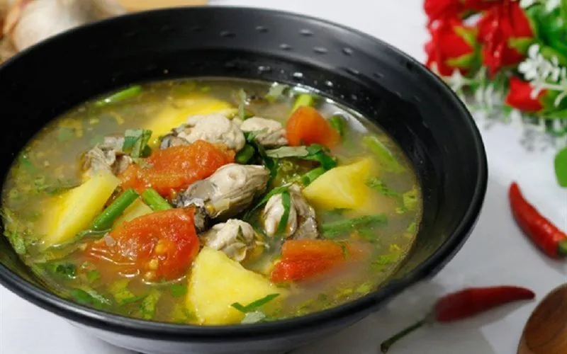 Canh chua hàu vừa ngon vừa bổ chồng nào chả mê