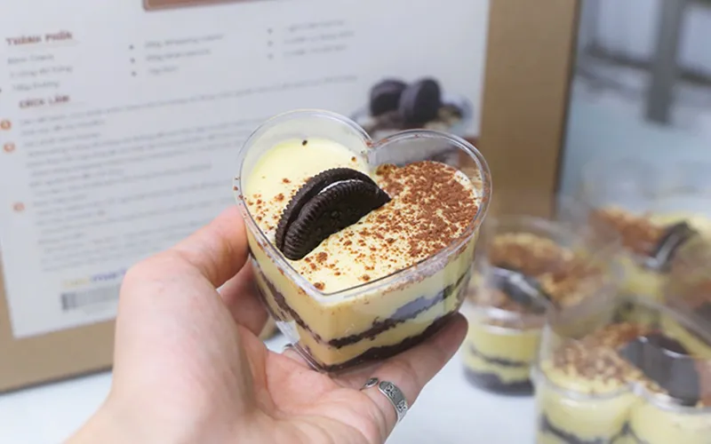 Học ngay cách làm bánh Tiramisu Oreo chuẩn vị không cần lò nướng