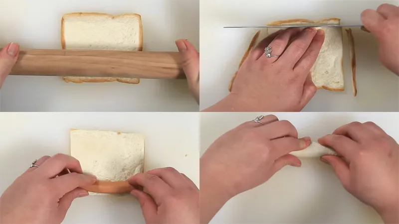 Học ngay cách làm sandwich cuộn xúc xích áp chảo đơn giản