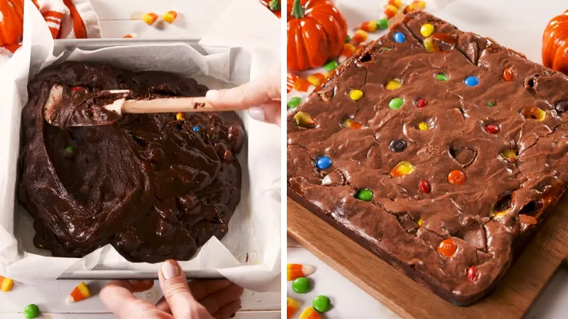 Hướng dẫn làm bánh brownie con ma siêu đáng yêu dịp Halloween