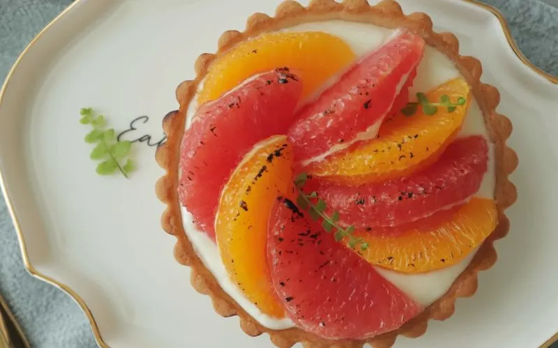 Hướng dẫn làm tart bưởi hồng ngon đẳng cấp không thua gì nhà hàng