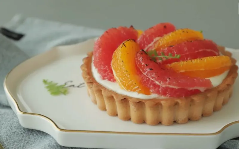 Hướng dẫn làm tart bưởi hồng ngon đẳng cấp không thua gì nhà hàng